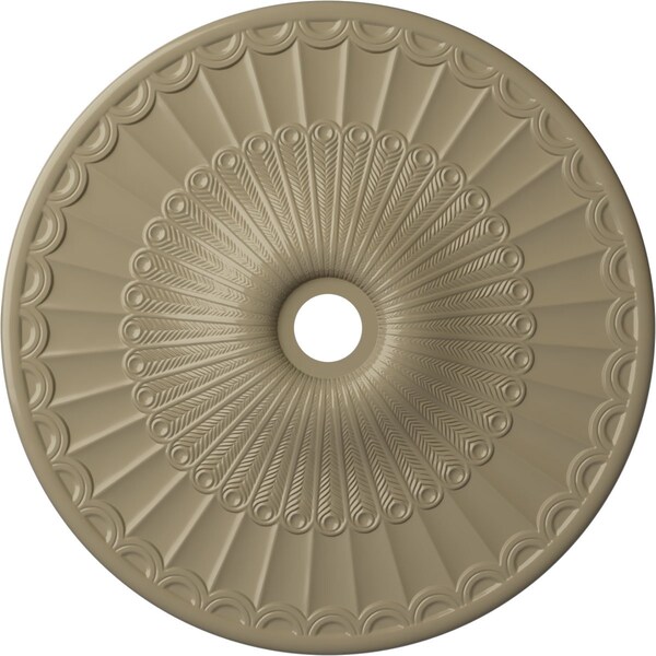 Ekena Millwork Galveston Ceiling Medallion (Canopies up to 4 3/4"), 36 5/8"OD x 3 5/8"ID x 2 3/8"P, Gobi Desert CM36GLGDF - main